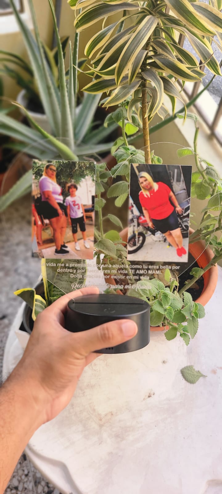Cuadro LED &laquo;Te amo abuela&raquo;